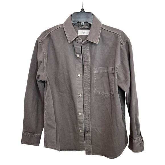 Aritzia TNA Gramercy Gray Button Up Shirt jacket - Size XXS - Picture 1 of 6